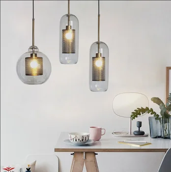 Simple Nordic Wind Restaurant Bar Bedroom Individual Decoration Coffee House Glass Ball Single-ended LED Chandelier
Simple Nordic Wind Restaurant Bar Bedroom Individual Decoration Coffee House Glass Ball Single-ended LED Chandelier