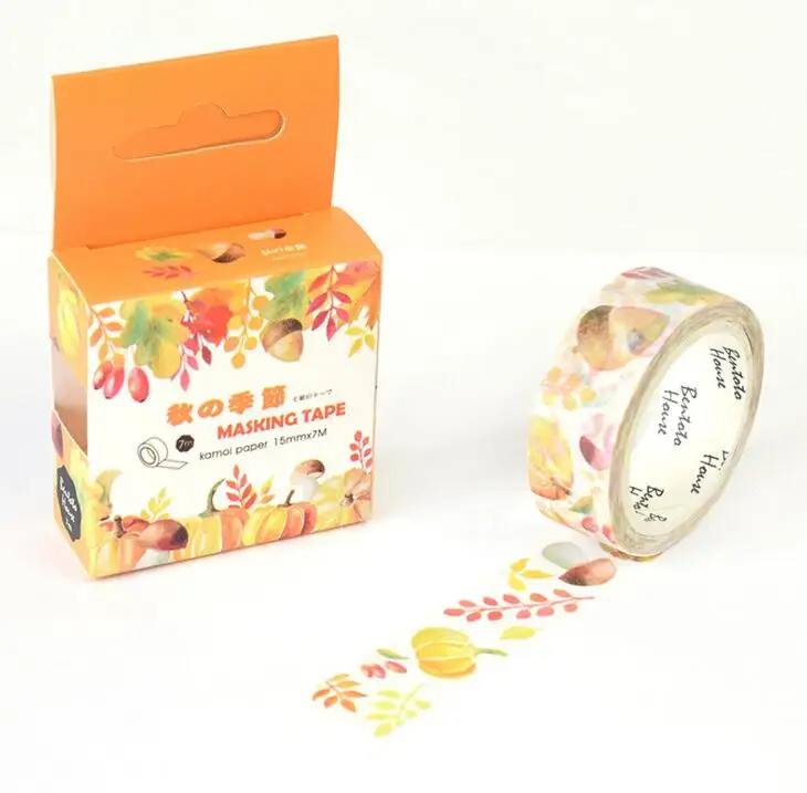 JA218 The Harvest of Autumn Decorative Washi Tape DIY Scrapbooking Masking Tape School Office Supply Escolar Papelaria
JA218 The Harvest of Autumn Decorative Washi Tape DIY Scrapbooking Masking Tape School Office Supply Escolar Papelaria