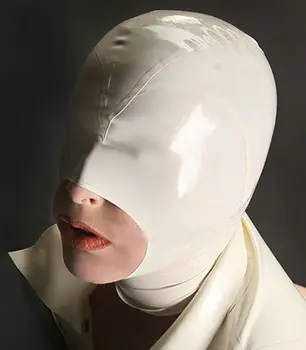 White Rubber Fetish Mask Sexy Latex Hood Open Mouth for Women Party Headgear Rubber Hoods Mask
White Rubber Fetish Mask Sexy Latex Hood Open Mouth for Women Party Headgear Rubber Hoods Mask