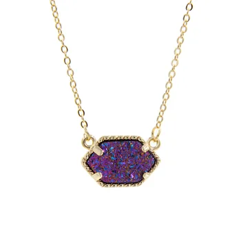 YJX030 Wholesale 6 Pcs Lot Iridescent Druzy Drusy Pendant Necklace Chic Handmade Statement Mini Jewelry Short Collar Choker
YJX030 Wholesale 6 Pcs Lot Iridescent Druzy Drusy Pendant Necklace Chic Handmade Statement Mini Jewelry Short Collar Choker