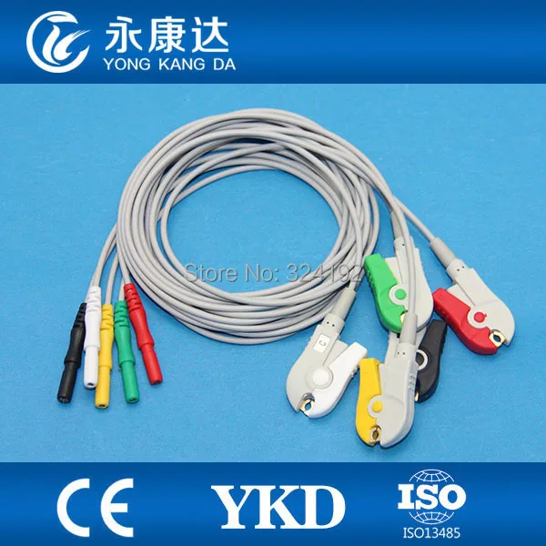DIN Snap Shielded ECG Trunk Cable with 5ld patient cable ,IEC,Clip for Biosys/Datascope/Nihon Kohden/Colin/CSI
DIN Snap Shielded ECG Trunk Cable with 5ld patient cable ,IEC,Clip for Biosys/Datascope/Nihon Kohden/Colin/CSI