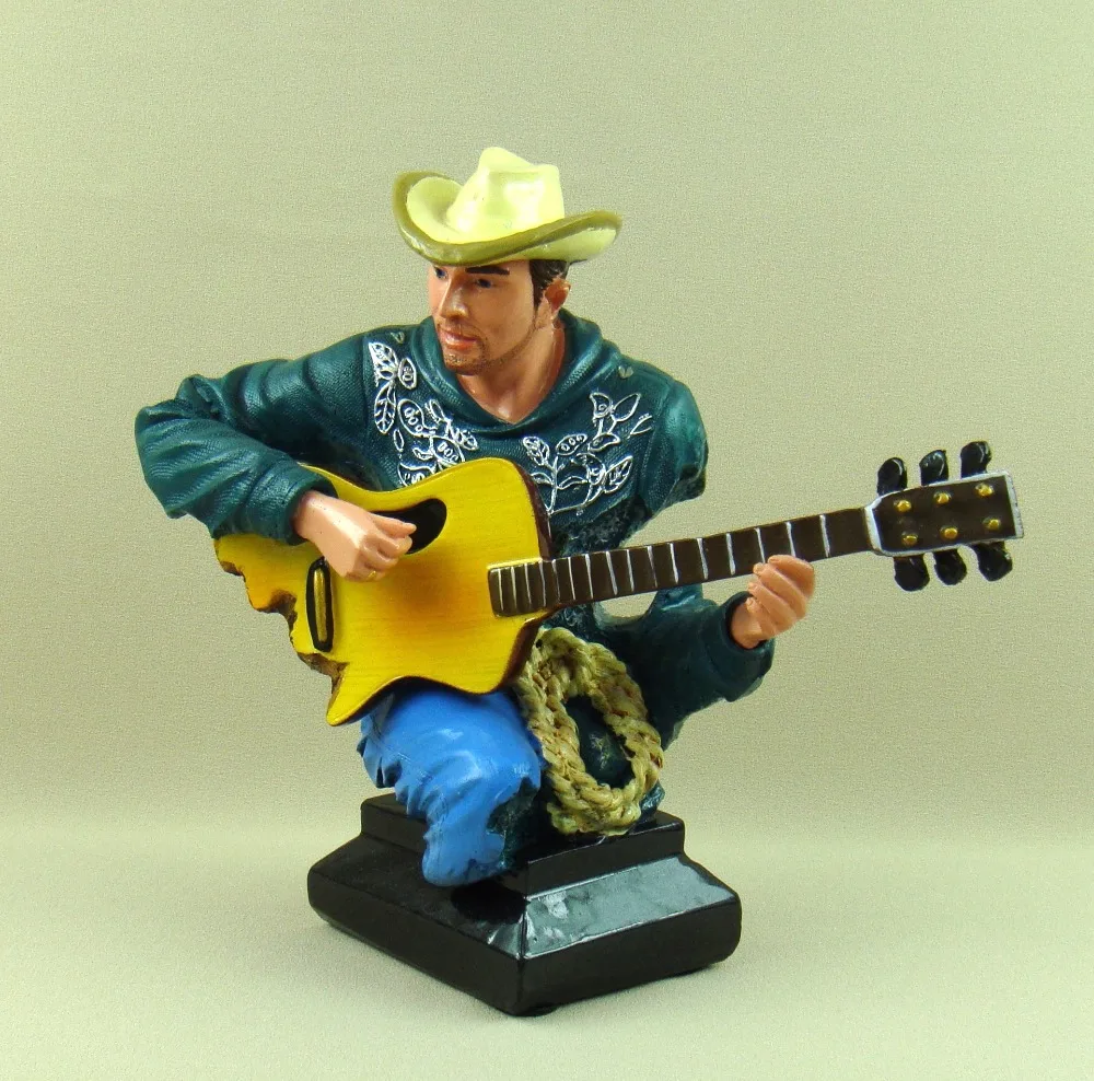 Countryside Cowboy Guitarist Bust Abstractive Polyresin Guitar Player Figure Sculpture Decor Art and Craft Ornament Accessories
Countryside Cowboy Guitarist Bust Abstractive Polyresin Guitar Player Figure Sculpture Decor Art and Craft Ornament Accessories