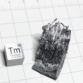 Thulium Tm Element Cube Metal 10x10x10mm Collection Science Experiment High Purity for Research Teaching About 8.3 Gram
Thulium Tm Element Cube Metal 10x10x10mm Collection Science Experiment High Purity for Research Teaching About 8.3 Gram