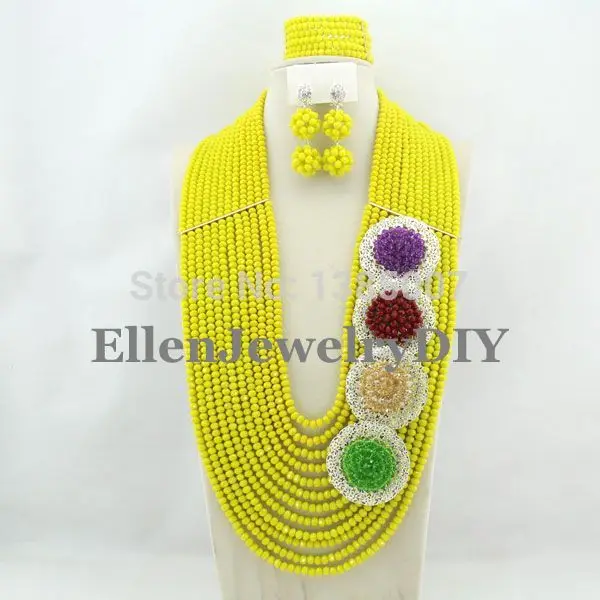 2019 African Beads Wedding Jewelry Set Nigerian Jewelry For Women Dubai Yellow Jewelry Set Crystal Beads Jewelry Sets Y7765
2019 African Beads Wedding Jewelry Set Nigerian Jewelry For Women Dubai Yellow Jewelry Set Crystal Beads Jewelry Sets Y7765