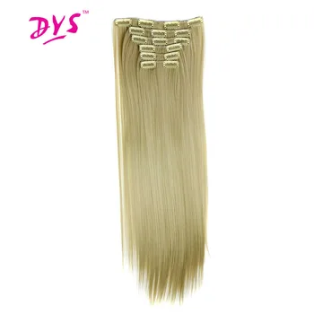 Deyngs 16clips/piece Long Straight Natural Fake Hair Synthetic Hair Extention 24inch Clip In Women Hair Pieces High Temperature
Deyngs 16clips/piece Long Straight Natural Fake Hair Synthetic Hair Extention 24inch Clip In Women Hair Pieces High Temperature