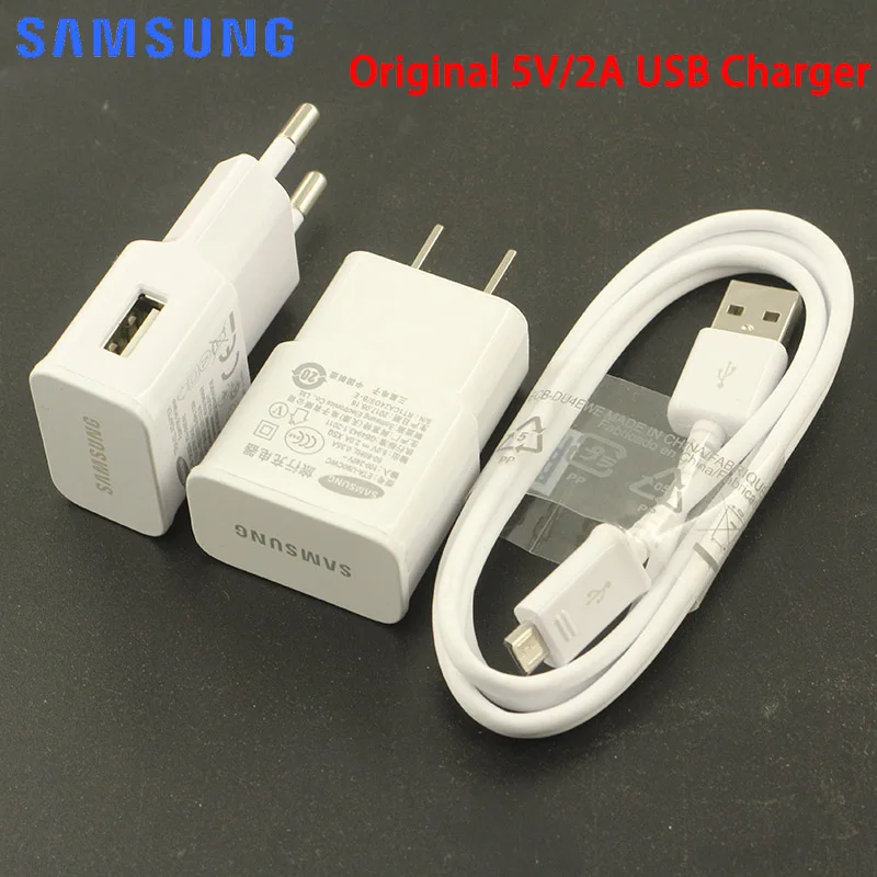 Original Samsung USB Travel Charger Adapter 5V/2A Phone Charger+Micro USB Cable for Galaxy S4 S6 S7 EDGE J3 J5 J7 J9 Note 2 4 5
Original Samsung USB Travel Charger Adapter 5V/2A Phone Charger+Micro USB Cable for Galaxy S4 S6 S7 EDGE J3 J5 J7 J9 Note 2 4 5