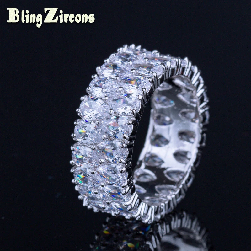 BeaQueen Dazzling Teardrop Cubic Zirconia Stone Full Setting Silver Color Women Luxury Finger Wedding Rings Jewelry R043
BeaQueen Dazzling Teardrop Cubic Zirconia Stone Full Setting Silver Color Women Luxury Finger Wedding Rings Jewelry R043