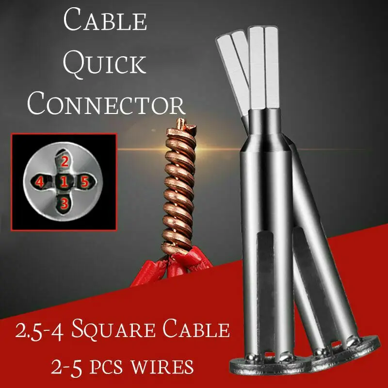 Fashion 4 and 5 Square Cable Wire Stripping And Twisting Tool Quick Twist Wire Tool
Fashion 4 and 5 Square Cable Wire Stripping And Twisting Tool Quick Twist Wire Tool
