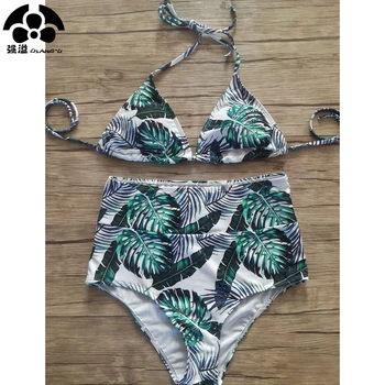 QIANG YI 2019 Summer New Push Up Sexy Bikini Set Swimsuit Women Swimwear Female Bandage Halter Bathing Suit High Waist Beachwear
QIANG YI 2019 Summer New Push Up Sexy Bikini Set Swimsuit Women Swimwear Female Bandage Halter Bathing Suit High Waist Beachwear