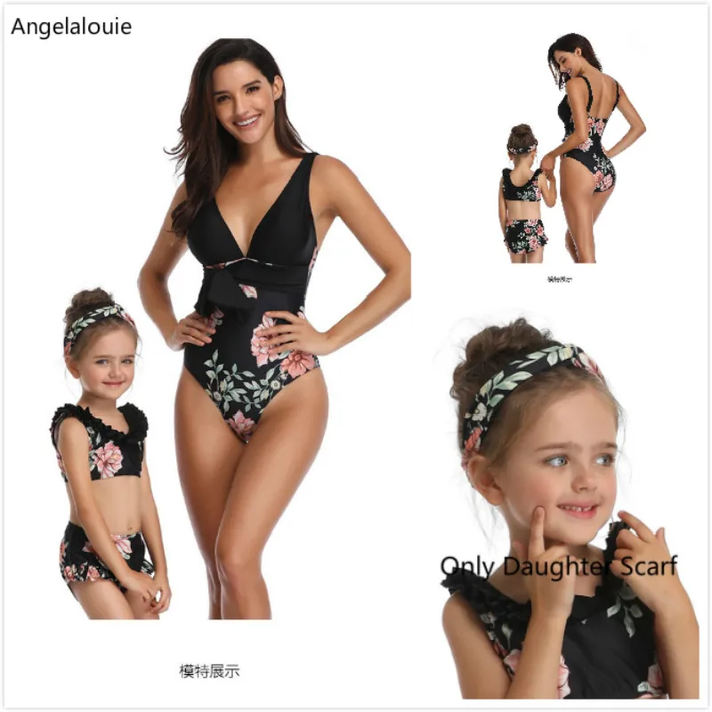 Mommy and Me Swimsuit Floral Mother Daughter Swimsuit printing piece double lotus leaf Parent-Child Swimwear Family matching
Mommy and Me Swimsuit Floral Mother Daughter Swimsuit printing piece double lotus leaf Parent-Child Swimwear Family matching