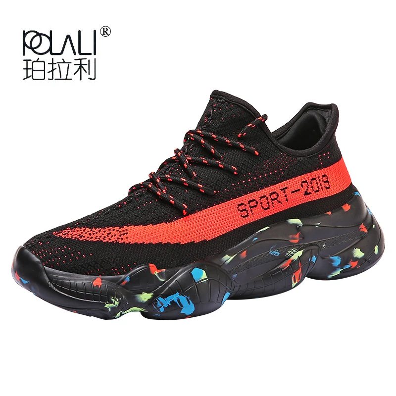 POLALI Breathable Couple Chunky Sneakers Men Women 2019 Fashion Shark Logo Knit Platform Women's Trainers Shoes Plus Size 47
POLALI Breathable Couple Chunky Sneakers Men Women 2019 Fashion Shark Logo Knit Platform Women's Trainers Shoes Plus Size 47