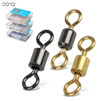 DONQL 50/100 pcs/let Ball Bearing Swivel Fishing Hook Connector Stainless Steel Rolling Solid Ring Lure Connector Fishing Tackle
DONQL 50/100 pcs/let Ball Bearing Swivel Fishing Hook Connector Stainless Steel Rolling Solid Ring Lure Connector Fishing Tackle