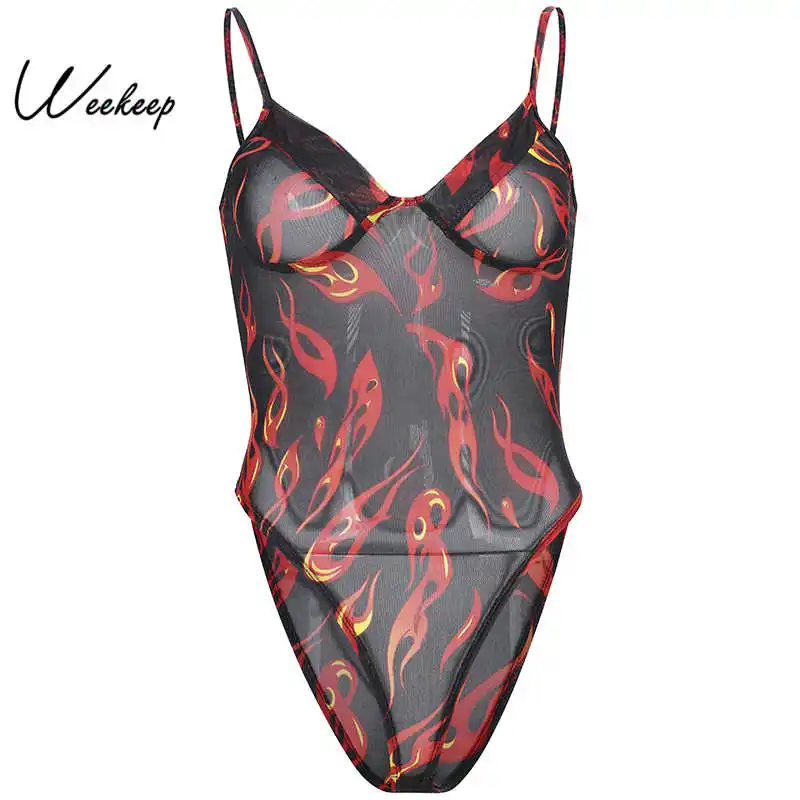 Weekeep Sexy Black Perspective Bodycon Backless Bodysuit Women Summer Beach Style Flame Print Bodysuits Strap Femme Romper
Weekeep Sexy Black Perspective Bodycon Backless Bodysuit Women Summer Beach Style Flame Print Bodysuits Strap Femme Romper