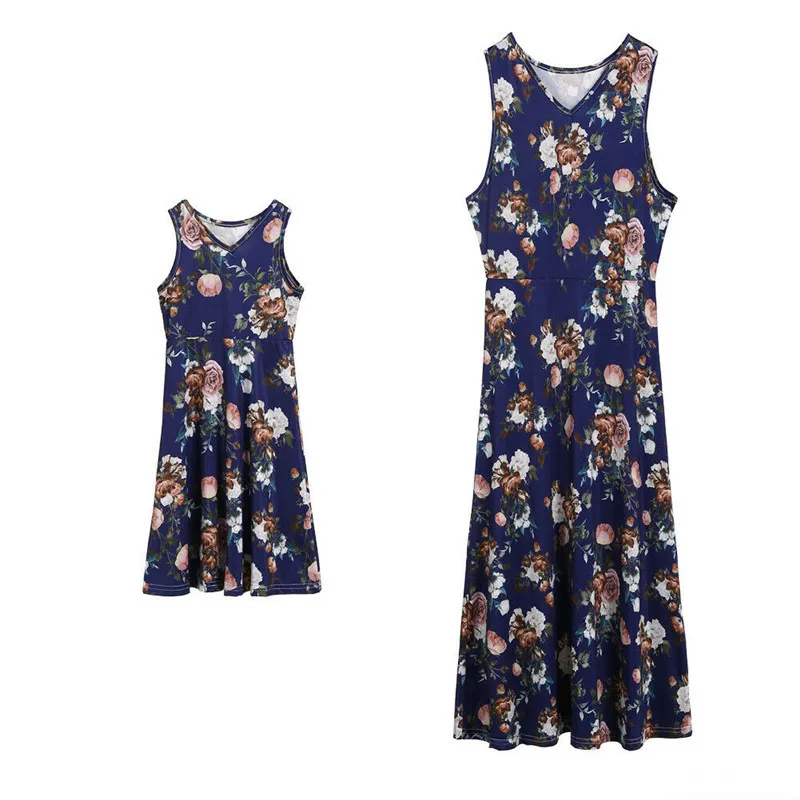 2019 New Mother Daughter Parent-child Soft Chiffon Floral Dress Seaside Holiday Mother Daughter Dresses O-neck Sleeveless
2019 New Mother Daughter Parent-child Soft Chiffon Floral Dress Seaside Holiday Mother Daughter Dresses O-neck Sleeveless