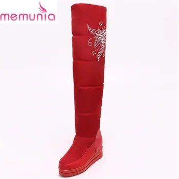 MEMUNIA 2019 new arrival pu+down fashion boots slip on platform shoes woman thigh high boots winter wedges snow boots red
MEMUNIA 2019 new arrival pu+down fashion boots slip on platform shoes woman thigh high boots winter wedges snow boots red