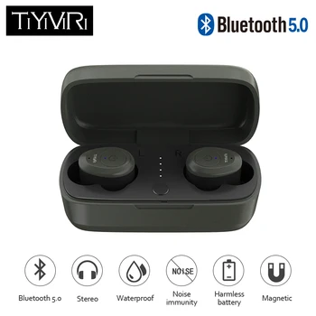 TiYiViRi Bluetooth Earphones True Wireless Earbuds Stereo IPX5 Waterproof Earphone Sports Headphone with Mic for iphone xs max x
TiYiViRi Bluetooth Earphones True Wireless Earbuds Stereo IPX5 Waterproof Earphone Sports Headphone with Mic for iphone xs max x