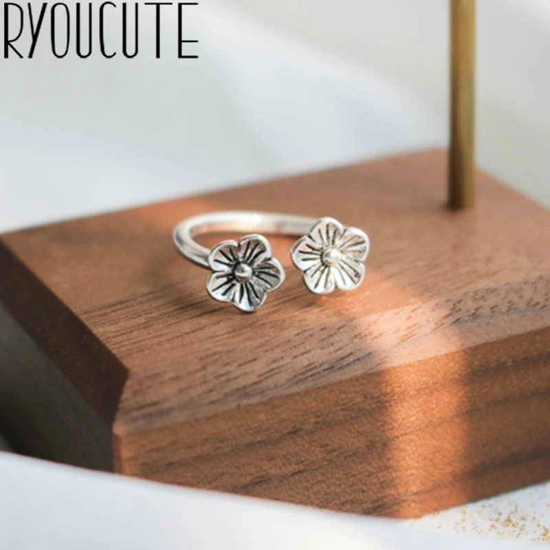 Bohemian Real 925 Sterling Silver Flowers Rings Gifts for Women Wedding Ladies Fashion Adjustable Antique Rings joyas de plata
Bohemian Real 925 Sterling Silver Flowers Rings Gifts for Women Wedding Ladies Fashion Adjustable Antique Rings joyas de plata
