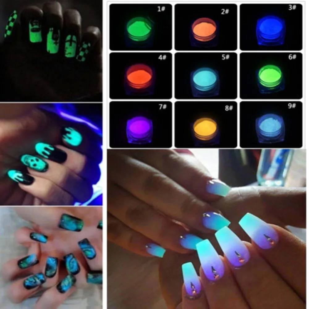 10pcs/set Phosphorescent FLUORESCENT Powder Glow In Dark Nail Art Acrylic 10 Colors
10pcs/set Phosphorescent FLUORESCENT Powder Glow In Dark Nail Art Acrylic 10 Colors