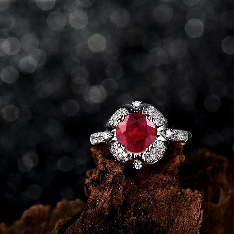 Venta-caliente-S-lido-14Kt-Oro-Blanco-Diamante-Natural-Engagement-Redonda-7x7mm-Rub-Anillo-de-La (2)
