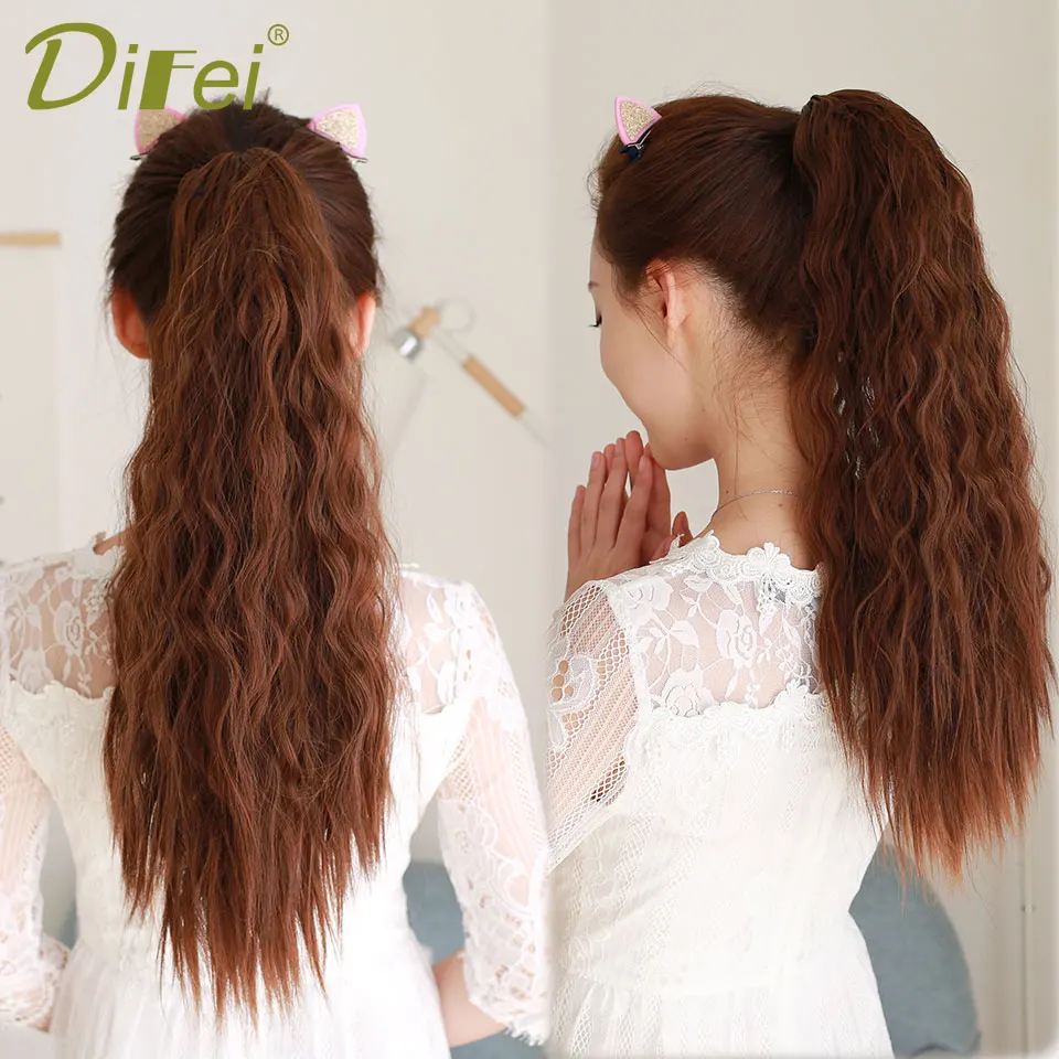 DIFEI 18'' 110g 24" 130g High Temperature Fiber Hairpieces Long Wavy Claw Synthetic Ponytail Hair Extensions for Women
DIFEI 18'' 110g 24" 130g High Temperature Fiber Hairpieces Long Wavy Claw Synthetic Ponytail Hair Extensions for Women