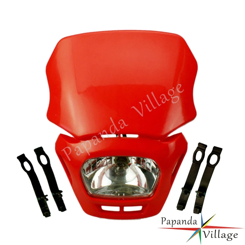 Papanda Red Motorcycle Motocross Headlight Dual Sport Headlamp Off Road for Honda CRF XR CR CRM FMX 250 450
Papanda Red Motorcycle Motocross Headlight Dual Sport Headlamp Off Road for Honda CRF XR CR CRM FMX 250 450