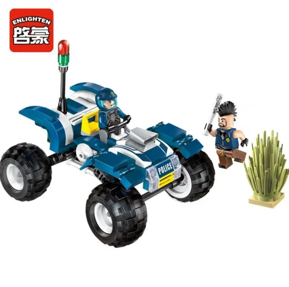 

2017 Enlighten New Police Series Patrol Attack Educational Toys Building Block sets Bricks Toys Gift For Children