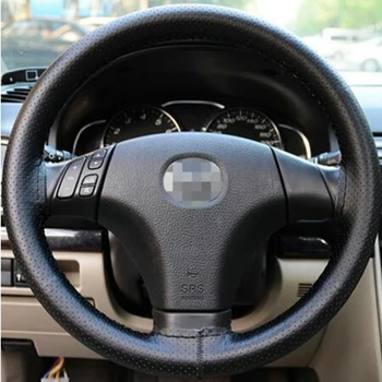 New Car Steering Wheel Cover Braid on Steering Wheel Microfiber Skid-Proof Cover All Single Connector 36-38 cm-Car styling 
New Car Steering Wheel Cover Braid on Steering Wheel Microfiber Skid-Proof Cover All Single Connector 36-38 cm-Car styling