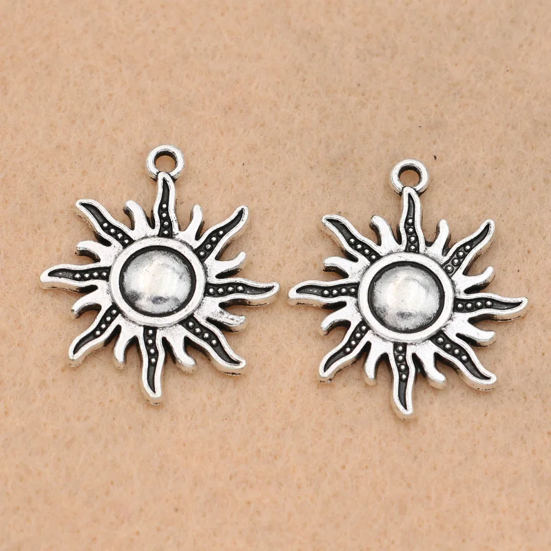 Sun Charms Pendants Jewelry Diy Jewelry Findings Tibetan Silver Plated Jewelry Accessories 28x25mm 10pcs /lot
Sun Charms Pendants Jewelry Diy Jewelry Findings Tibetan Silver Plated Jewelry Accessories 28x25mm 10pcs /lot