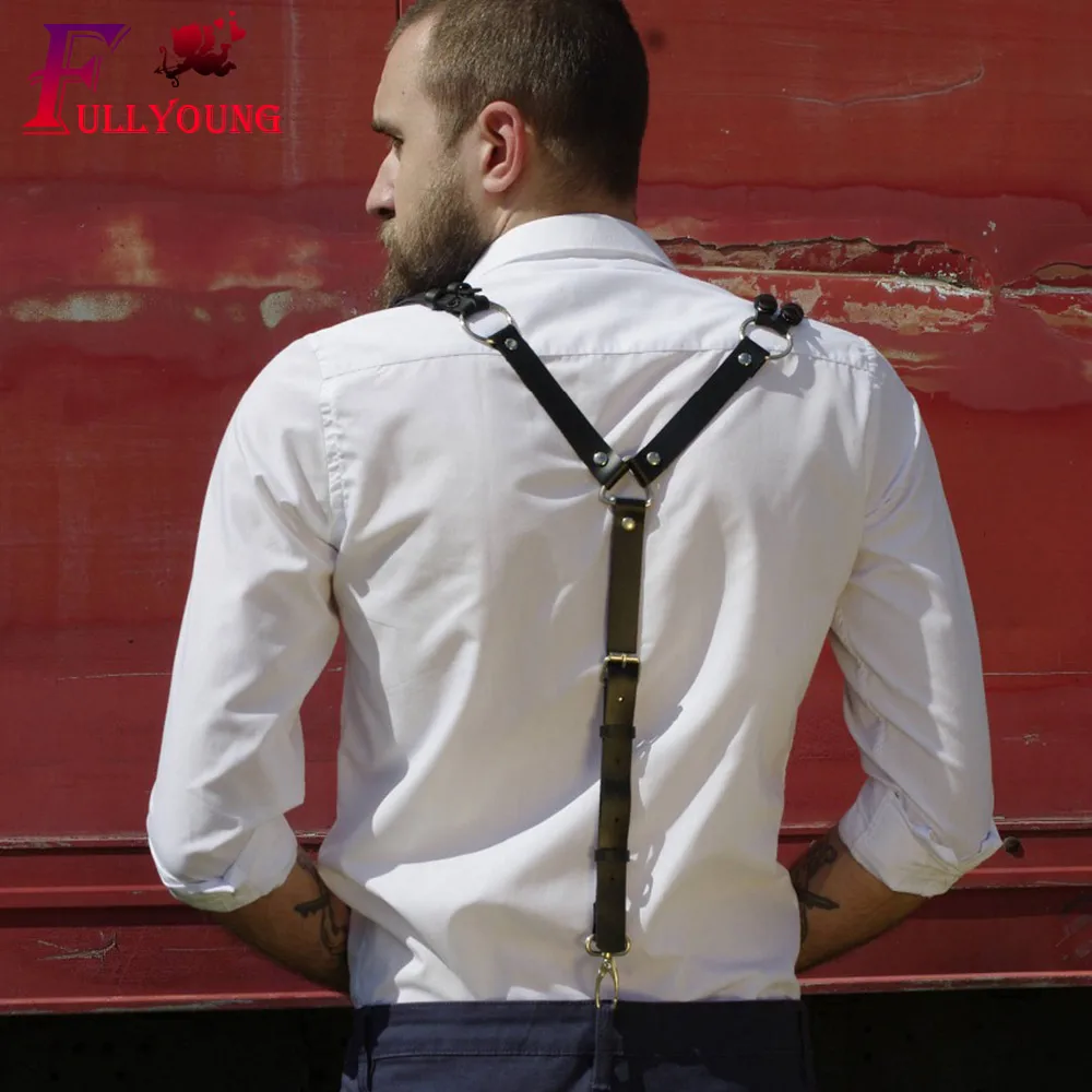 Fullyoung Leather Harness Mens Bondage Gay Punk Bondage Gay Punk Adjustable Body Chest BeltMujer Wedding Garter Suspenders
Fullyoung Leather Harness Mens Bondage Gay Punk Bondage Gay Punk Adjustable Body Chest BeltMujer Wedding Garter Suspenders