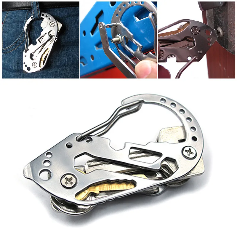 kit Multifunctional camp clip organizer holder multi tool utility Key stainless gadget pocket travel steel carabiner EDC
kit Multifunctional camp clip organizer holder multi tool utility Key stainless gadget pocket travel steel carabiner EDC
