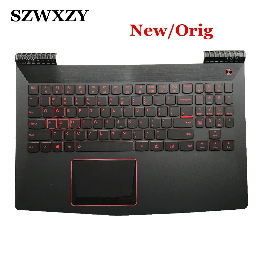 New/Orig For Lenovo Y520-15IKBA Upper Case Palmrest 5CB0N00298 US Layout with Touchpad Backliting keyboard
New/Orig For Lenovo Y520-15IKBA Upper Case Palmrest 5CB0N00298 US Layout with Touchpad Backliting keyboard