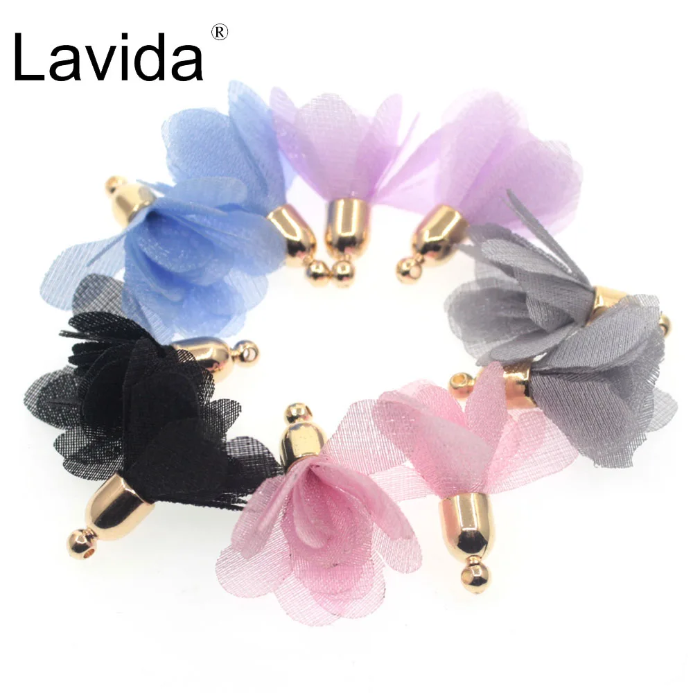 Lavida 10pcs Charms Flowers Tassels with Gold Silver Ring Clasp Pendant DIY For Earring Keychain Jewelry Making Accessories
Lavida 10pcs Charms Flowers Tassels with Gold Silver Ring Clasp Pendant DIY For Earring Keychain Jewelry Making Accessories