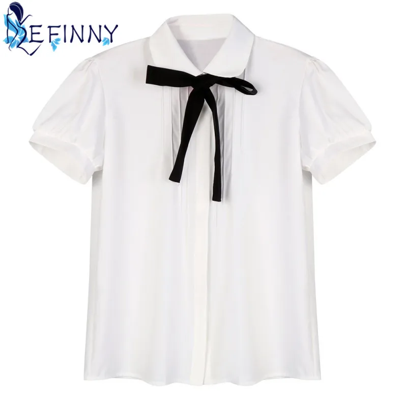 2018 Newest Casual Female Elegant Bow Tie White Blouses Chiffon Turn-down Collar Casual Shirt Ladies Tops Girl School Blouse
2018 Newest Casual Female Elegant Bow Tie White Blouses Chiffon Turn-down Collar Casual Shirt Ladies Tops Girl School Blouse