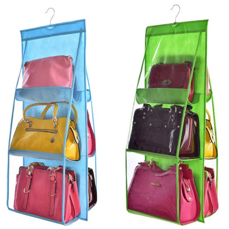 6 Pockets Hanging Storage Bag Purse Handbag Tote Bag Storage Organizer Closet Rack Hangers 2 Color C
6 Pockets Hanging Storage Bag Purse Handbag Tote Bag Storage Organizer Closet Rack Hangers 2 Color C
