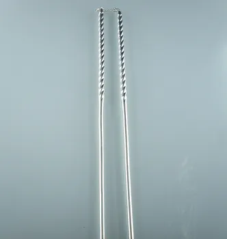 Collection 925 sterling silver Fried Dough Twists Chinese chopsticks 1pair 22g 215 X5mm
Collection 925 sterling silver Fried Dough Twists Chinese chopsticks 1pair 22g 215 X5mm