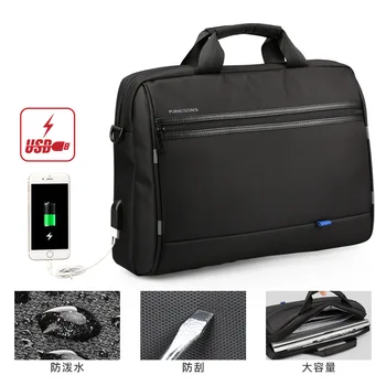 Kingsons for 15.6" Notebook computer laptop bag External USB interface waterproof shockproof portable shoulder free shippin
Kingsons for 15.6" Notebook computer laptop bag External USB interface waterproof shockproof portable shoulder free shippin