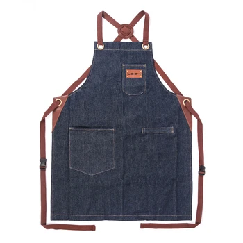 WEEYI Fashion Denim Mens Kitchen Aprons Chef Work Apron For Cooking Blue Man Women Apron Kitchen Barista Barber delantal cocina
WEEYI Fashion Denim Mens Kitchen Aprons Chef Work Apron For Cooking Blue Man Women Apron Kitchen Barista Barber delantal cocina