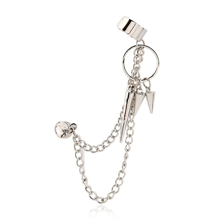 Punk Rivet Tassel Earrings Ear cuff Clip on Earrings One Piece Exaggerated Earring Cuffs For Women Punk Gothic Jewelry
Punk Rivet Tassel Earrings Ear cuff Clip on Earrings One Piece Exaggerated Earring Cuffs For Women Punk Gothic Jewelry