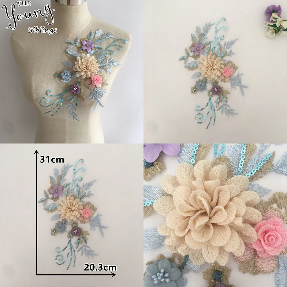 New arrive Embroidery Applique 3D flower Lace collar DIY Neckline Sequins Sewing Wedding dress Decorate Accessory Craft Supplies
New arrive Embroidery Applique 3D flower Lace collar DIY Neckline Sequins Sewing Wedding dress Decorate Accessory Craft Supplies