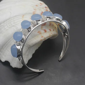 Hermosa Gorgeous Multi Gems BlueAgate Cuff Bangle Adjustable Bracelet 7 Inch Free Shipping A106
Hermosa Gorgeous Multi Gems BlueAgate Cuff Bangle Adjustable Bracelet 7 Inch Free Shipping A106