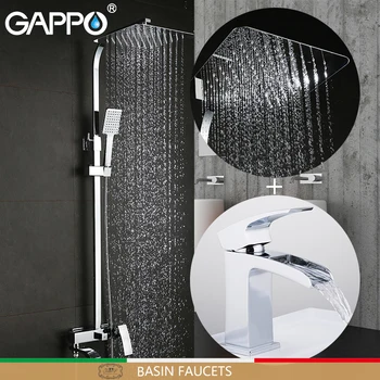 GAPPO Basin Faucets shower set with basin faucet wall bathroom faucet mixer brass chrome bath faucet mixers griferia
GAPPO Basin Faucets shower set with basin faucet wall bathroom faucet mixer brass chrome bath faucet mixers griferia
