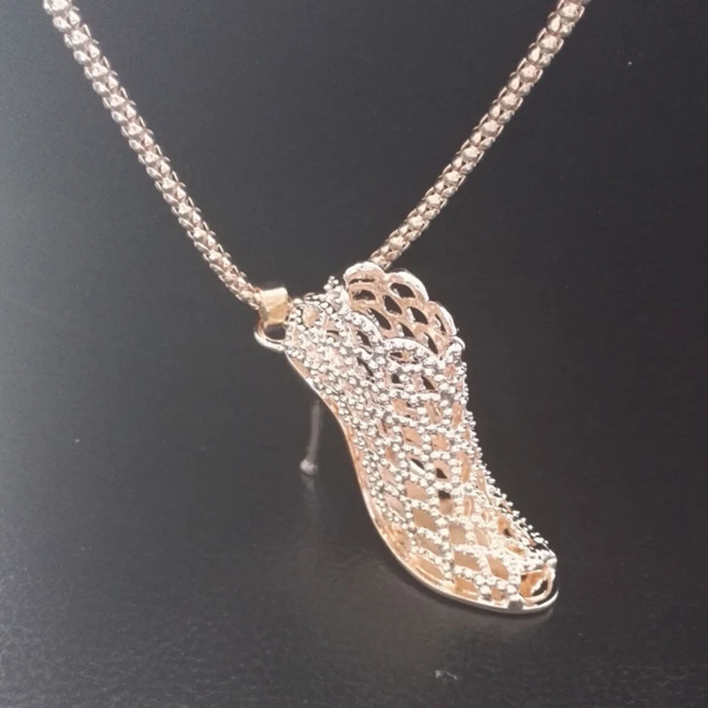 Girls Women Lady High-heeled Shoes Pendant Necklace Long Sweater Chain Necklace Chain For Party
Girls Women Lady High-heeled Shoes Pendant Necklace Long Sweater Chain Necklace Chain For Party