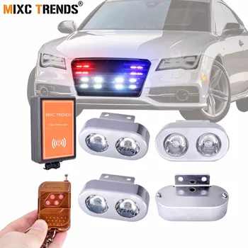 1Set Remote Control LED Strobe Flasher Emergency Light with 4Pcs Car Blinking Police LED Lamp 12V 10 Flashing Pattern Controller
1Set Remote Control LED Strobe Flasher Emergency Light with 4Pcs Car Blinking Police LED Lamp 12V 10 Flashing Pattern Controller
