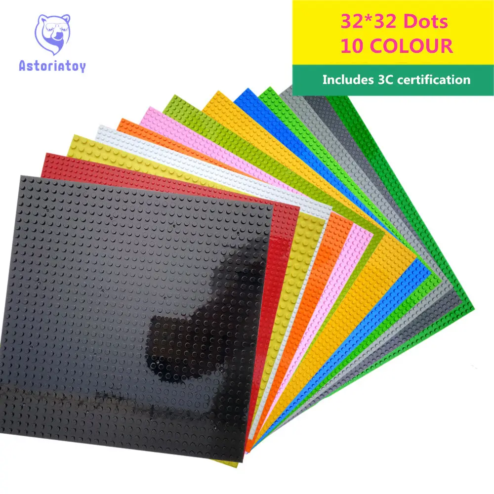 10Colors 32*32 Dots Base Plate for Small Bricks Baseplate Board Compatible Legoed figures DIY Building Blocks Toys For Children
10Colors 32*32 Dots Base Plate for Small Bricks Baseplate Board Compatible Legoed figures DIY Building Blocks Toys For Children