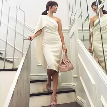 Ivory Satin Short Beach Cocktail Dresses 2020 Women Wear One Shoulder Knee Length Pleated Sexy Elegant Party Prom Gowns
Ivory Satin Short Beach Cocktail Dresses 2020 Women Wear One Shoulder Knee Length Pleated Sexy Elegant Party Prom Gowns