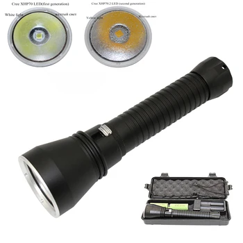 XHP70 Diving Flashlight LED Underwater Dive Flashlight Waterproof Torch Hard Light Lamp + 26650 Battery + Charger
XHP70 Diving Flashlight LED Underwater Dive Flashlight Waterproof Torch Hard Light Lamp + 26650 Battery + Charger