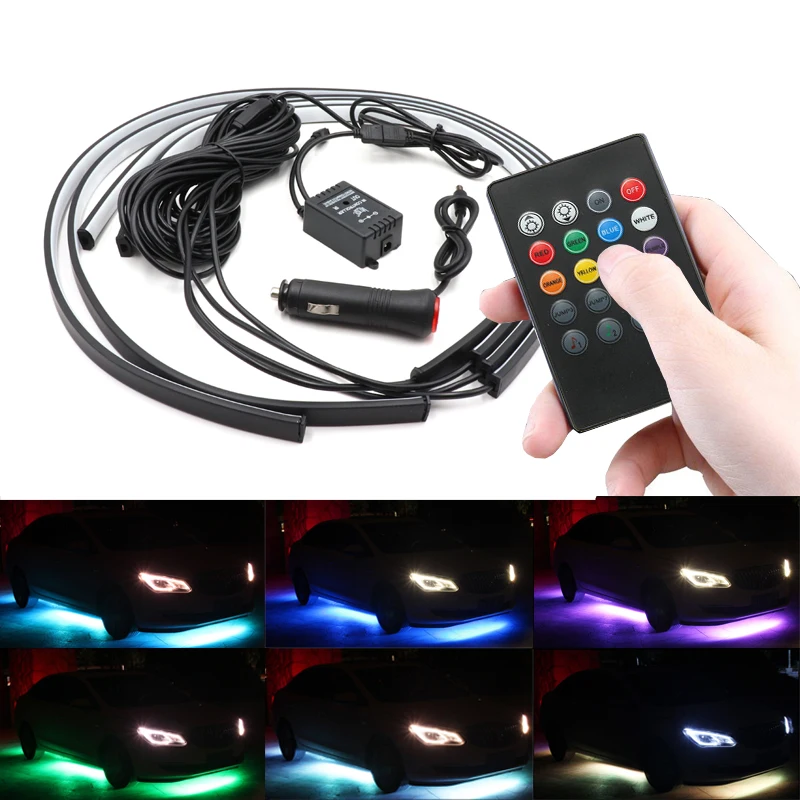60 90 120 Remote Control Car LED Under Glow Underbody IP67 Waterproof Tube Underbody System Neon Light
60 90 120 Remote Control Car LED Under Glow Underbody IP67 Waterproof Tube Underbody System Neon Light