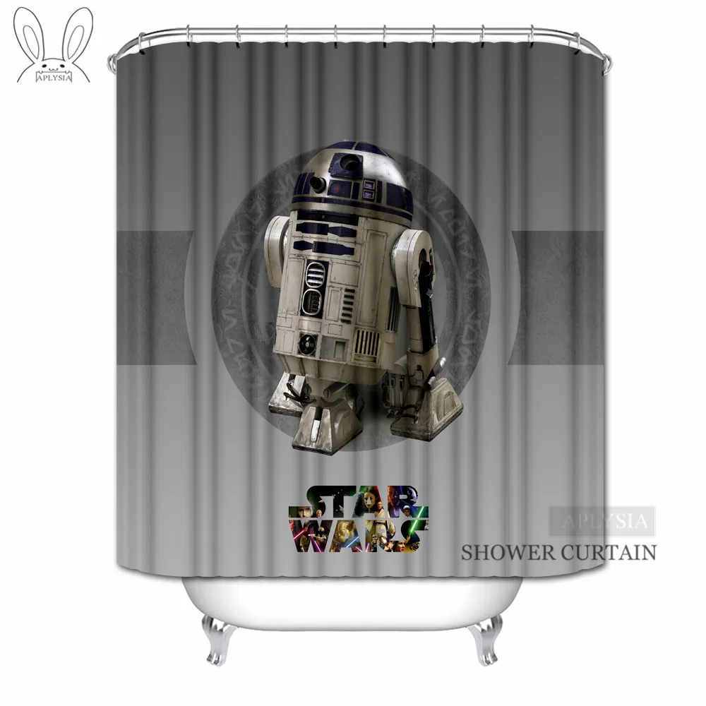 Aplysia Star Wars R2-D2 Shower Curtains Alien Robot Custom Waterproof Fabric Bathroom Curtains For Home Decors 180*180CM
Aplysia Star Wars R2-D2 Shower Curtains Alien Robot Custom Waterproof Fabric Bathroom Curtains For Home Decors 180*180CM