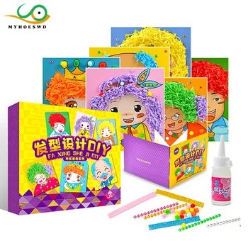 MYHOESWD Hairstyle DIY Paper Plate Art Craft Puzzle Stickers Cartoon Animals Creative Puzzles Kindergarten Kids Educational Toys
MYHOESWD Hairstyle DIY Paper Plate Art Craft Puzzle Stickers Cartoon Animals Creative Puzzles Kindergarten Kids Educational Toys