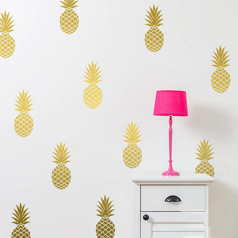 12 pieces/set Pineapples Gold Multi-colors Wall Art Decals Mural Nursery Removable Vinyl Sticker for Kids Girl Room Home Decor
12 pieces/set Pineapples Gold Multi-colors Wall Art Decals Mural Nursery Removable Vinyl Sticker for Kids Girl Room Home Decor